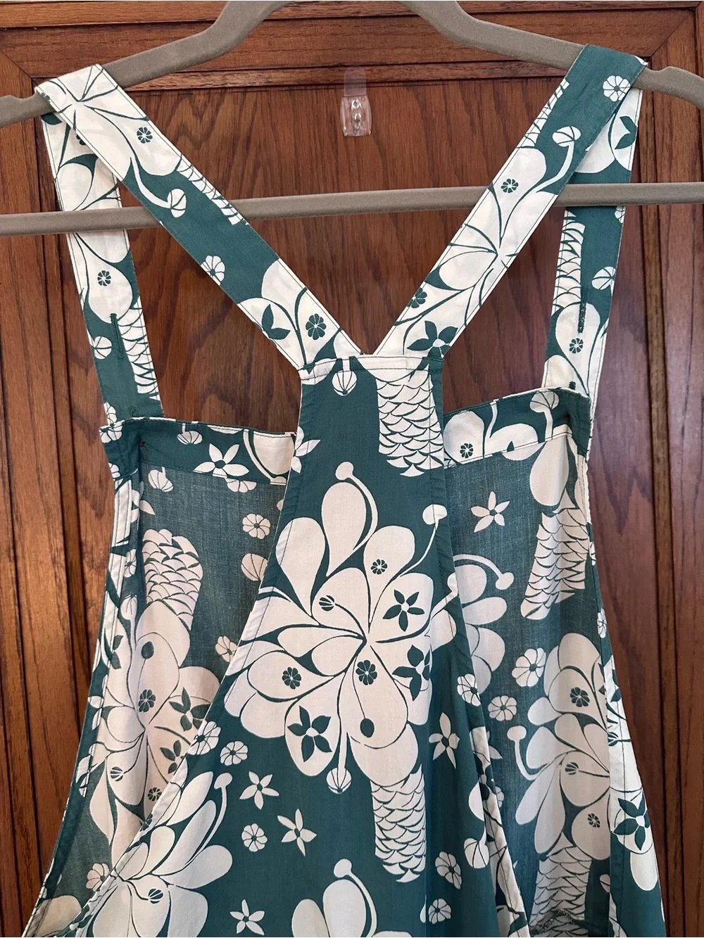 Patagonia Pataloha Romper Tropical Floral Print Green & Cream Size Medium - Picture 7 of 8